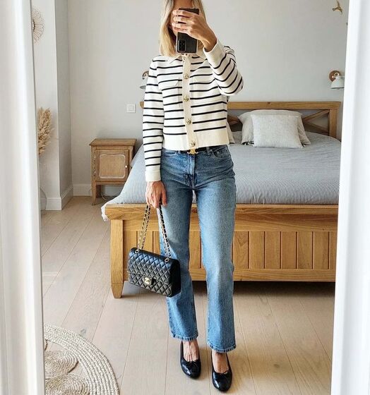 Calças de ganga em conjunto