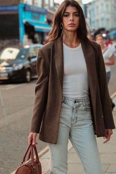 Calças de ganga em conjunto