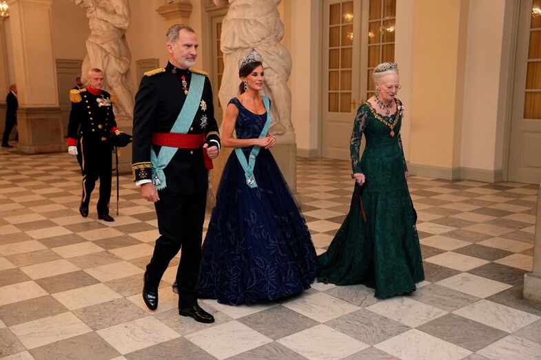 banquete, letizia, felipe, reis espanha