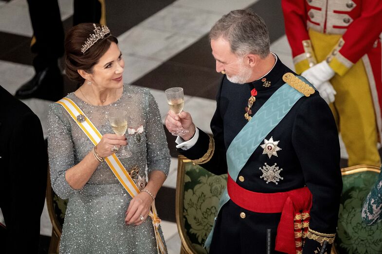 banquete, letizia, felipe, reis espanha