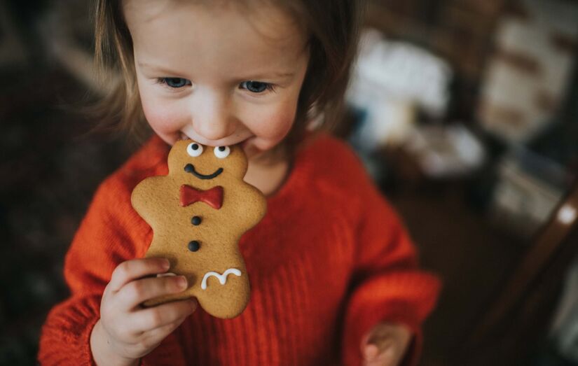 doces de natal, criança