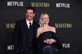Bradley Cooper na estreia de Maestro
