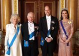 Carlos III, Camila Parker Bowles, Meghan Markle, Kate Middleto, Principe William, Principe Harry, Sara Ferguson