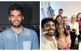 Vítor Silva Costa feliz no casamento dos pais que casaram, divorciaram-se e agora voltaram a casar