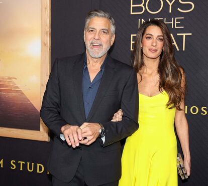 Poderosa! Amal Clooney brilha na antestreia do novo filme do marido