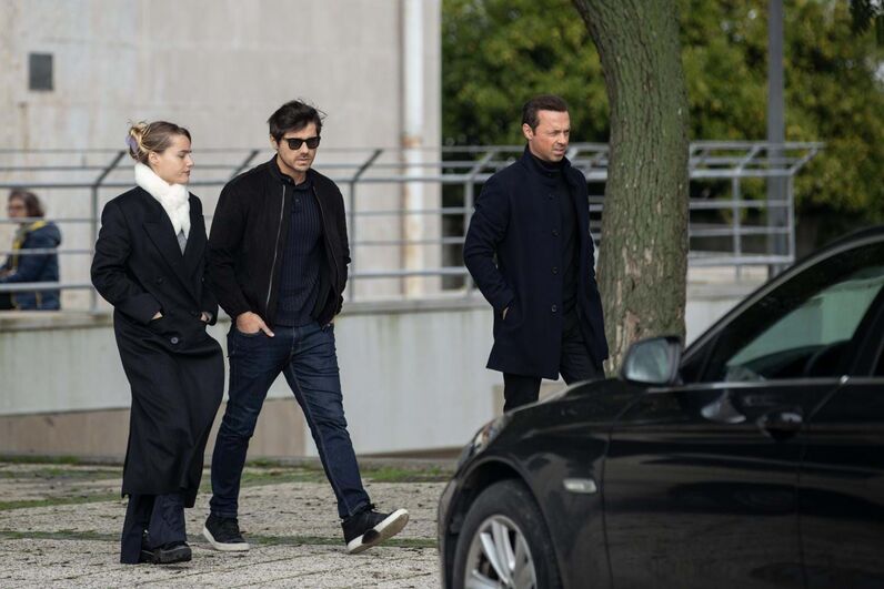 Funeral de Nuno Graciano. Lourenço Ortigão e Kelly Bailey