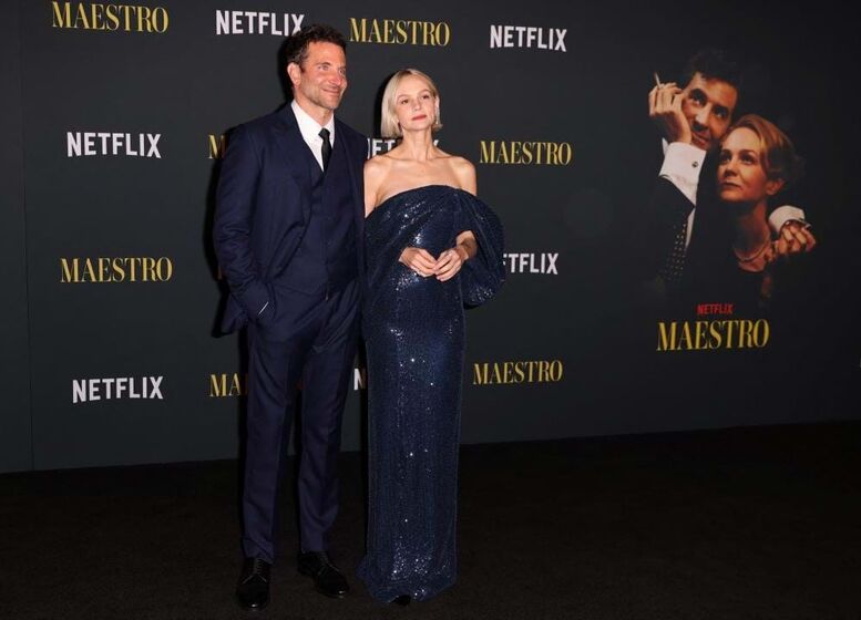 Bradley Cooper na estreia de Maestro