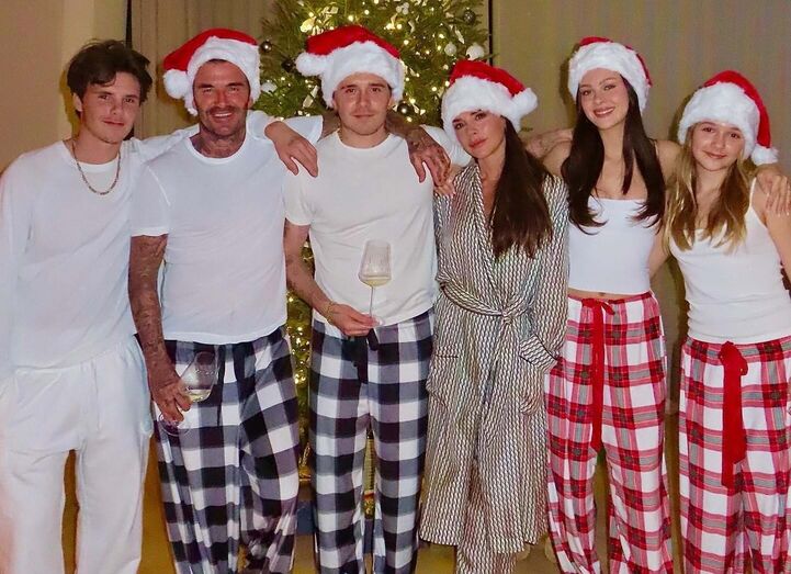 David Beckham, Victoria Beckham, Brooklyn Beckham, Cruz, Nicola Peltz e Harper
