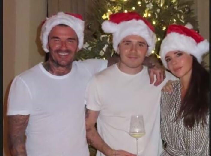 David Beckham, Victoria Beckham, Brooklyn Beckham, Cruz, Nicola Peltz e Harper