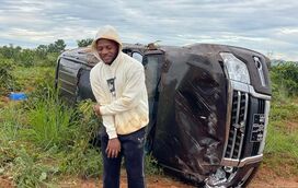 As imagens impressionantes do acidente de carro de Jay Oliver, ex-'Big Brother Famosos'