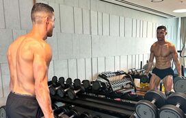 Cristiano Ronaldo dá forte no "ferro". CR7 mostra como cuida dos músculos