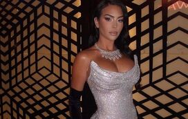 Arrasadora! Georgina Rodríguez uma deusa de prata