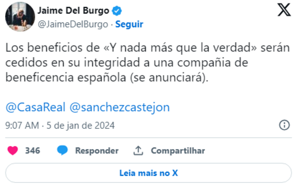 Jaime del Burgo sobre livro
