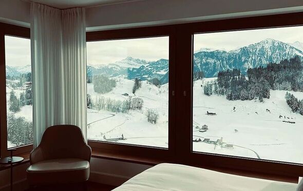 A vista do hotel onde Cristina Ferreira ficou instalada