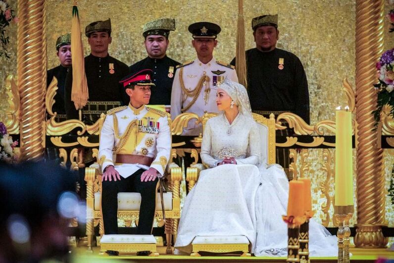 Casamento, príncipe Abdul Mateen, Anisha Rosnah, Brunei