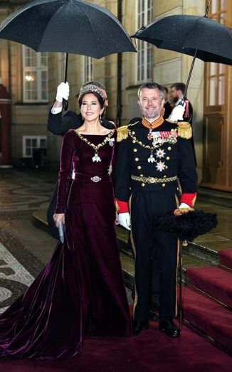 Princesa Mary e o príncipe Frederico