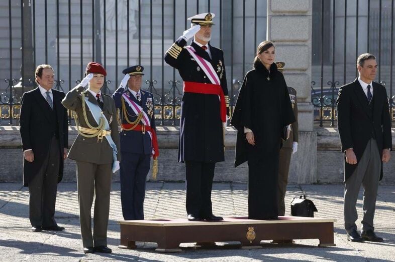 Letizia, Felipe e Leonor