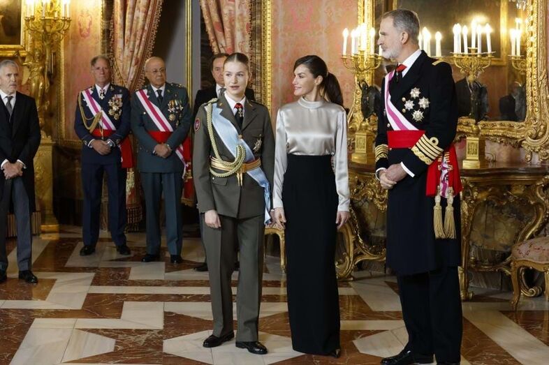 Letizia, Felipe e Leonor