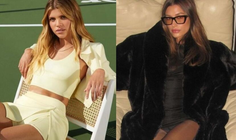 As influenciadoras Sofia Richie e Hailey Bieber