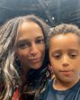 Isabel dos Santos com o filho