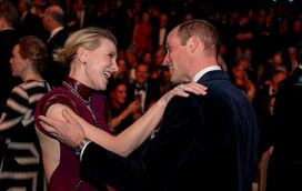 Sem Kate Middleton, príncipe William apoia-se na companhia de Cate Blanchett