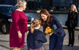 Cor ousada. Mary da Dinamarca escolheu um verniz forte para evento oficial