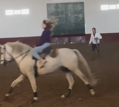 Bárbara Norton de Matos aprendeu rápido a montar com João Moura Caetano: 'Temos cavaleira'