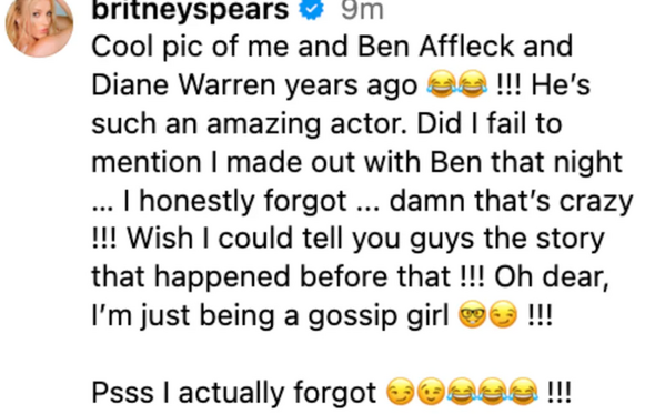 Comentário de Britney Spears