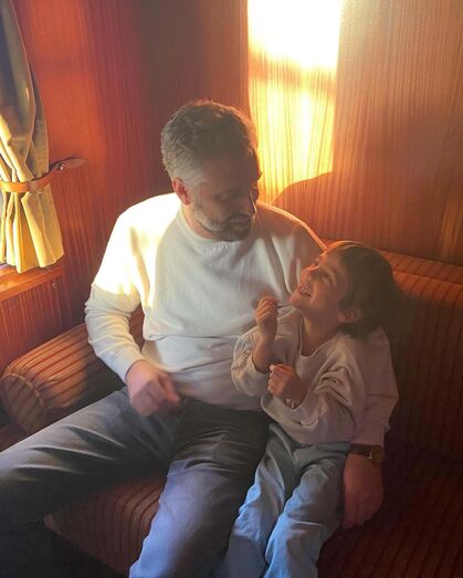 Pedro Nuno Santos com o filho