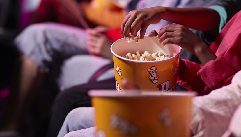 cinema, pipocas