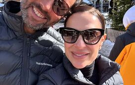 Dânia neto de férias na neve com o filho mais velho e o marido