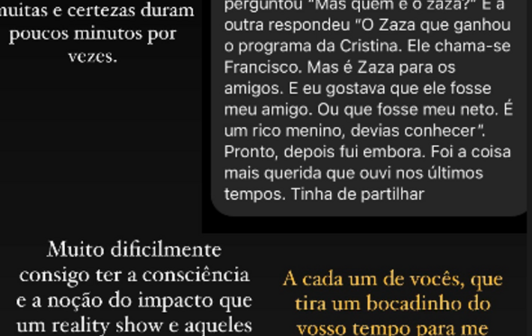 Francisco Monteiro, mensagens
