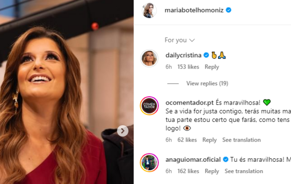 Cristina Ferreira reage ao regresso de Maria Botelho Moniz