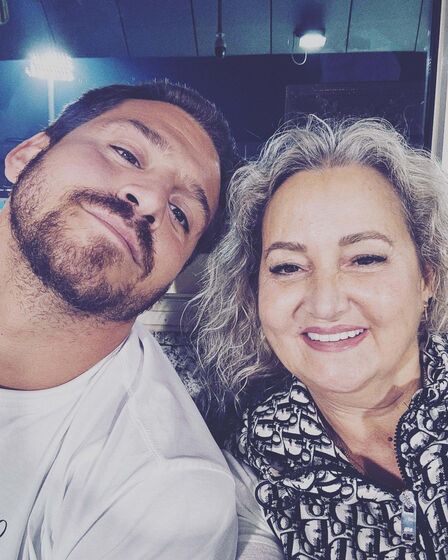 O filho de Jorge Jesus, Mauro, e a mulher, Ivone