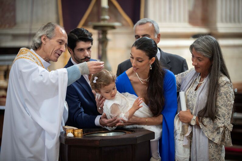 José Castelo Branco, Betty Grafstein, batizado da neta Constança