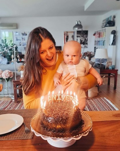 Maria Botelho Moniz, Filho, Lucas, aniversário