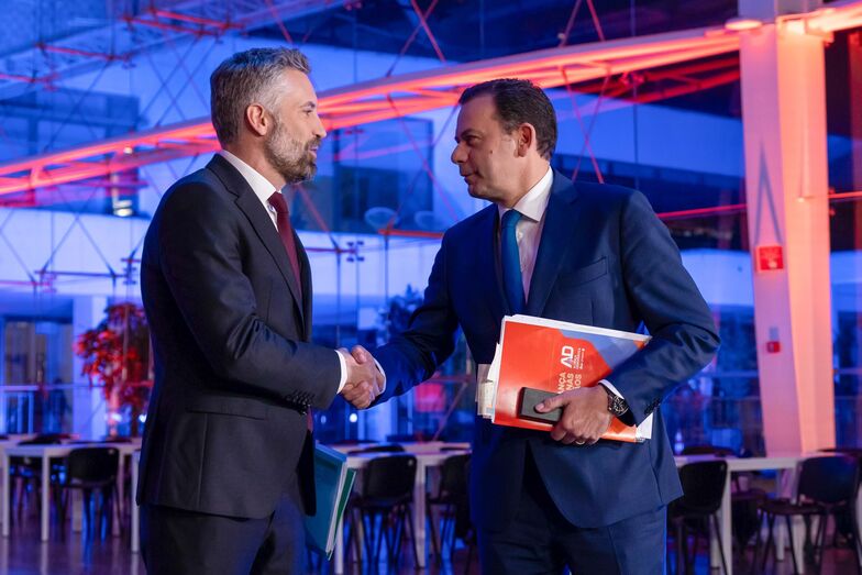 Pedro Nuno Santos e Luís Montenegro