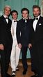 Romeo Beckham, Cruz Beckham, Brooklyn Beckham e David Beckham