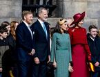 Letizia, Felipe VI, rei Guilherme e Máxima
