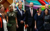 Letizia, Felipe VI, rei Guilherme e Máxima