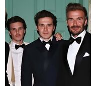 Romeo Beckham, Cruz Beckham, Brooklyn Beckham e David Beckham