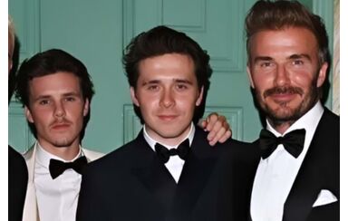 Romeo Beckham, Cruz Beckham, Brooklyn Beckham e David Beckham