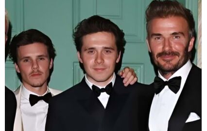 Romeo Beckham, Cruz Beckham, Brooklyn Beckham e David Beckham