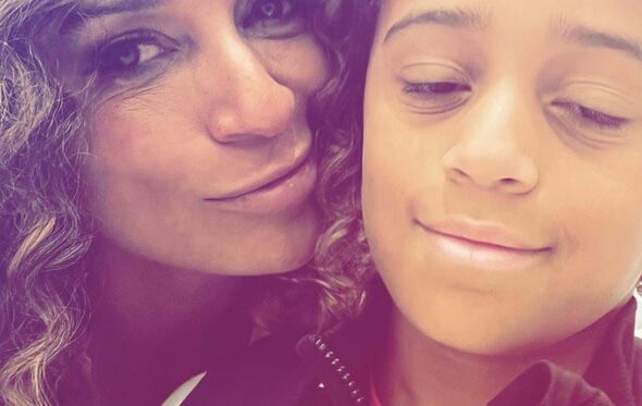 Isabel dos Santos com o filho