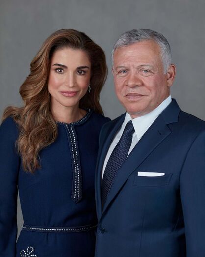 Rainha Rania e Rei Abdullah II