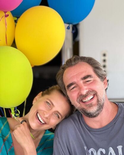 Nicoláu da Grécia e Tatiana Blatnik
