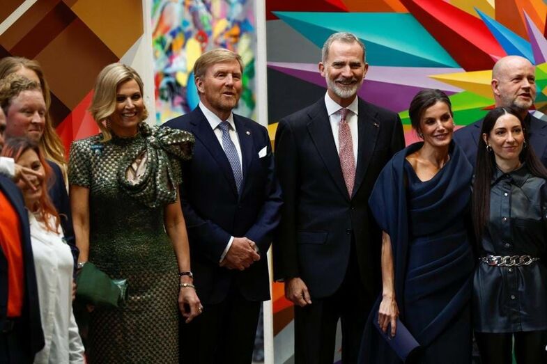 Letizia, Felipe VI, rei Guilherme e Máxima