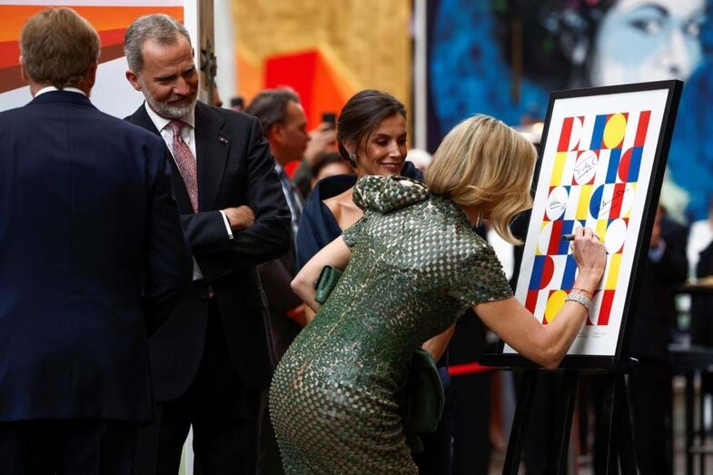 Letizia, Felipe VI, rei Guilherme e Máxima