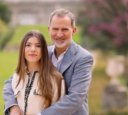 Infanta Sofia oferece 'presente' de aniversário inesperado ao pai, o rei Felipe VI