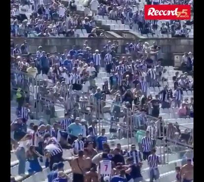 Final da Taça de Portugal: Pancadaria entre os Super Dragões nas bancadas do Jamor